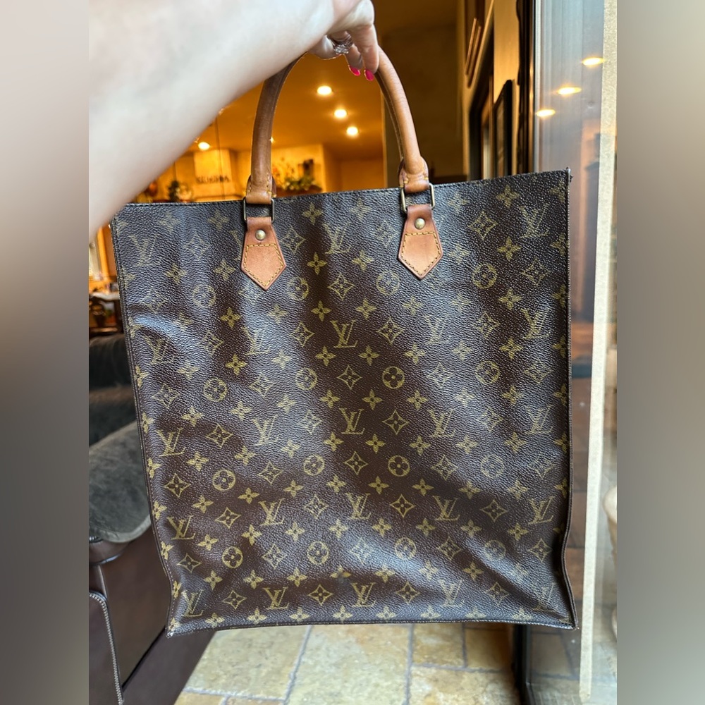 Vintage Louis Vuitton Monogram Sac Plat Tote